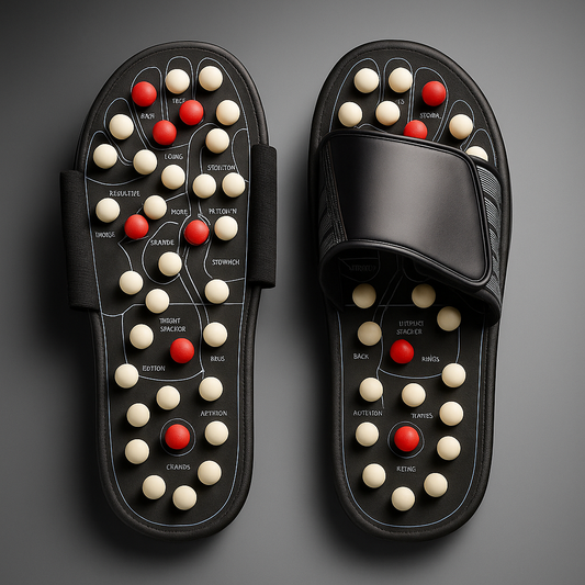 Spring Acupressure and Magnetic Therapy Slippers