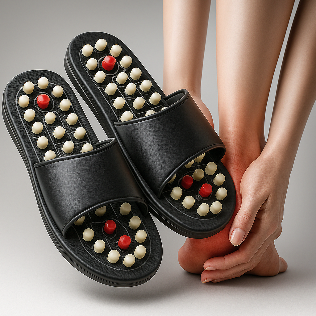 Spring Acupressure and Magnetic Therapy Slippers