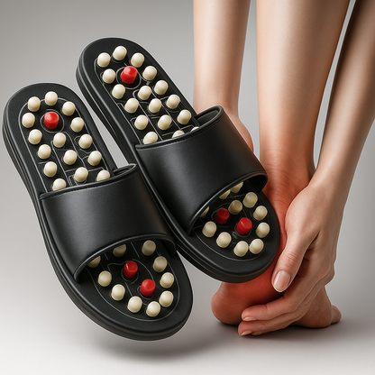 Spring Acupressure and Magnetic Therapy Slippers